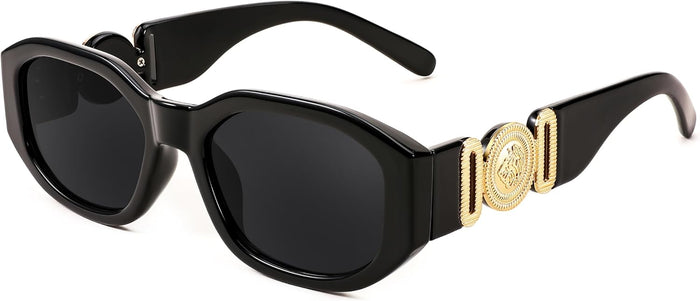 Lunettes De Soleil Rectangulaires Pour Femmes Hommes Rétro 90 B2322