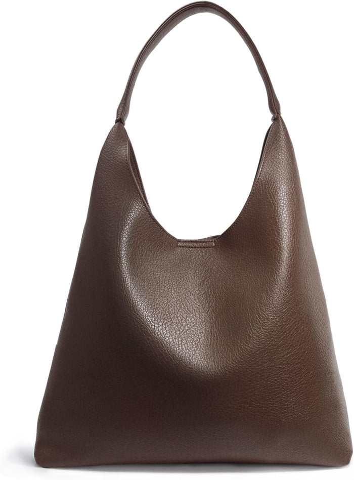 Sacs Hobo Pour Femme En Cuir Végétalien Souple, Sac À Main Fourre-Tout Souple