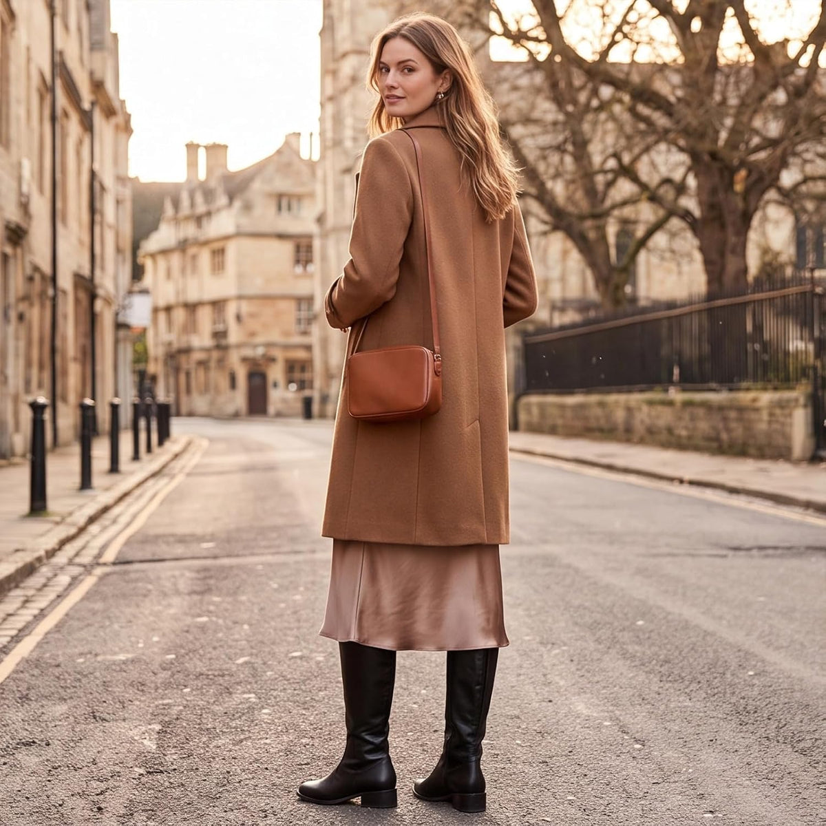 Manteau En Laine Pour Femme Avec Revers Mi-Long