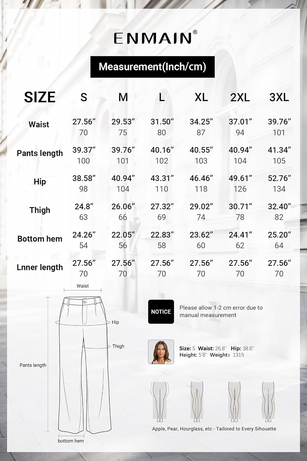 Pantalon Fluide Femme Taille Haute Elastique Jambe Large Droite Léger Texturé Pantalon Femme Été Chic Et Elegant Ample Sans Repassage Décontractés Avec Bouton Poches